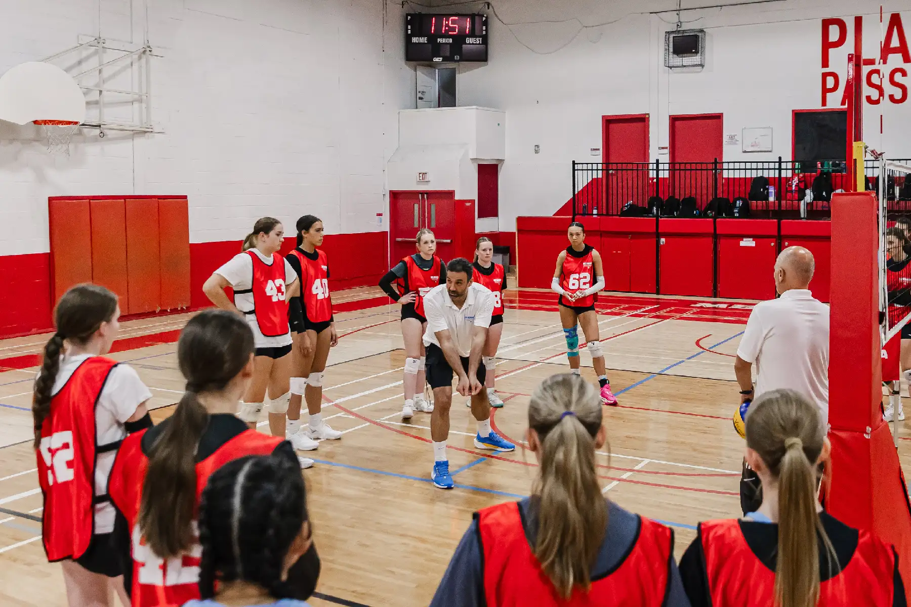 TXVA Texas Volleyball Association competitive match in Allen